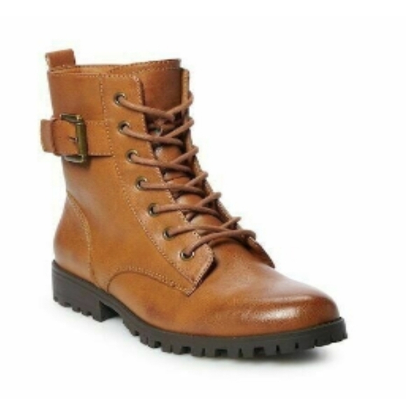 SO Broccoli Brown Combat Boots - Picture 2 of 10